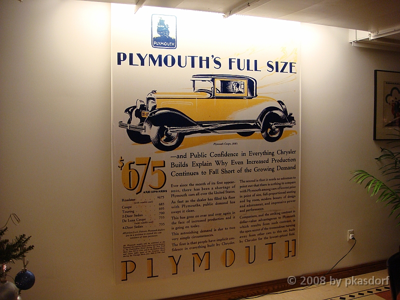 153 Walter P Chrysler Museum [2008 Dec 13].JPG - Scenes from the Wallter P Chrysler Museum in Auburn Hills, Michigan.